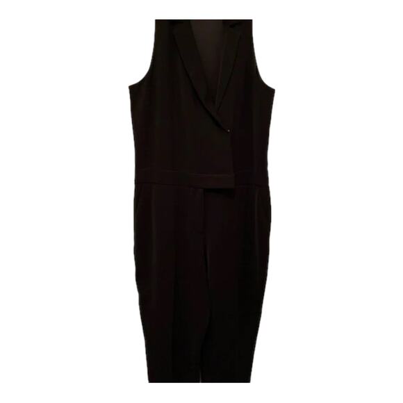 White House Black Market Tuxedo Sleeveless Jumpsuit Tuxedo Double breasted Sz 6 - Picture 16 of 16